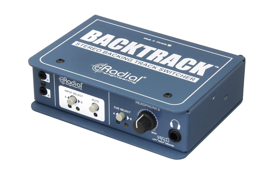 Radial BackTrack Stereo-Audioumschalter Stahl Blau