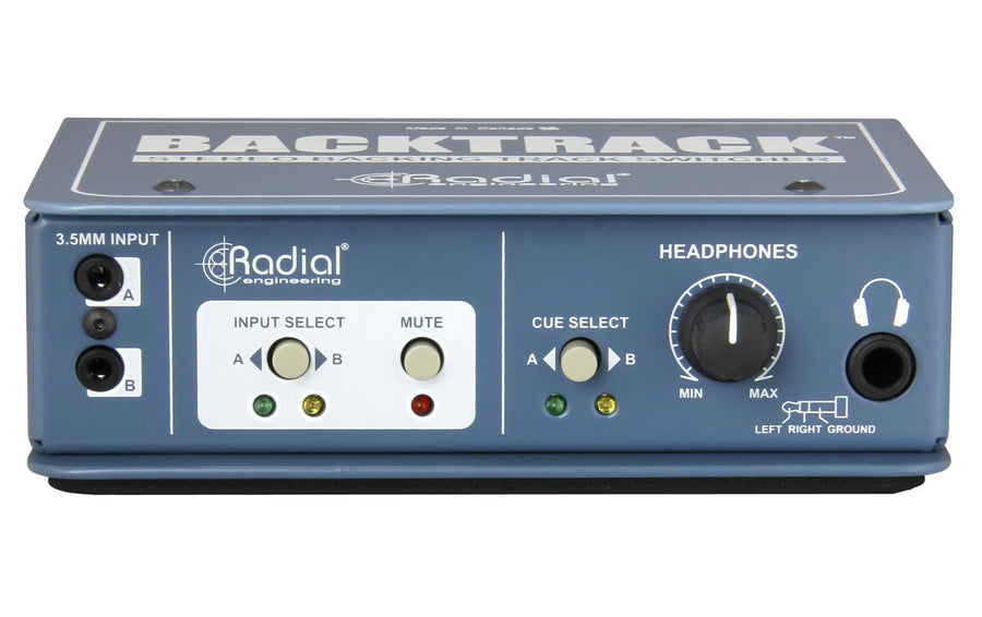 Radial BackTrack Stereo-Audioumschalter Stahl Blau