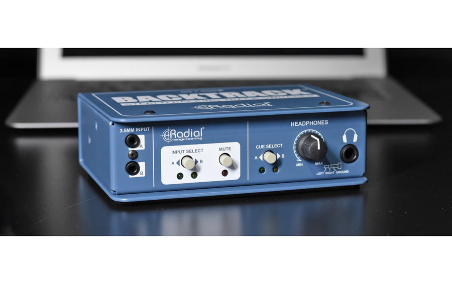 Radial BackTrack Stereo-Audioumschalter Stahl Blau