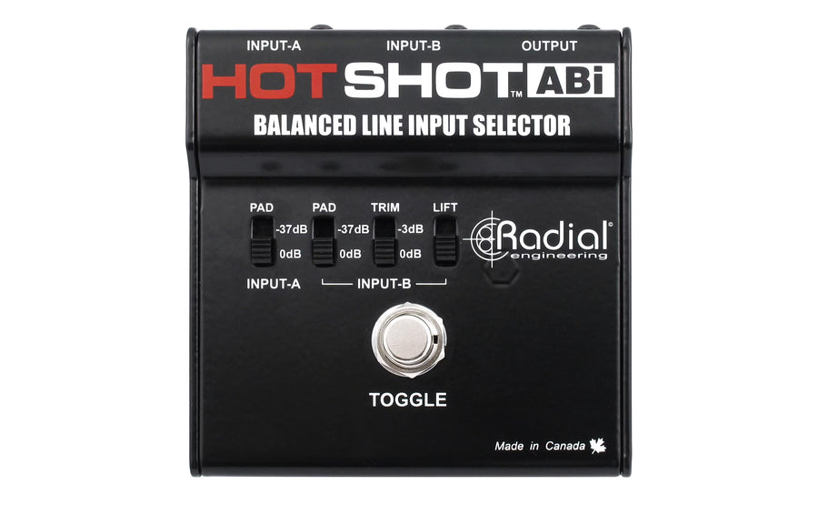 Radial HotShot ABi Symmetrischer Line-Eingangswahlschalter