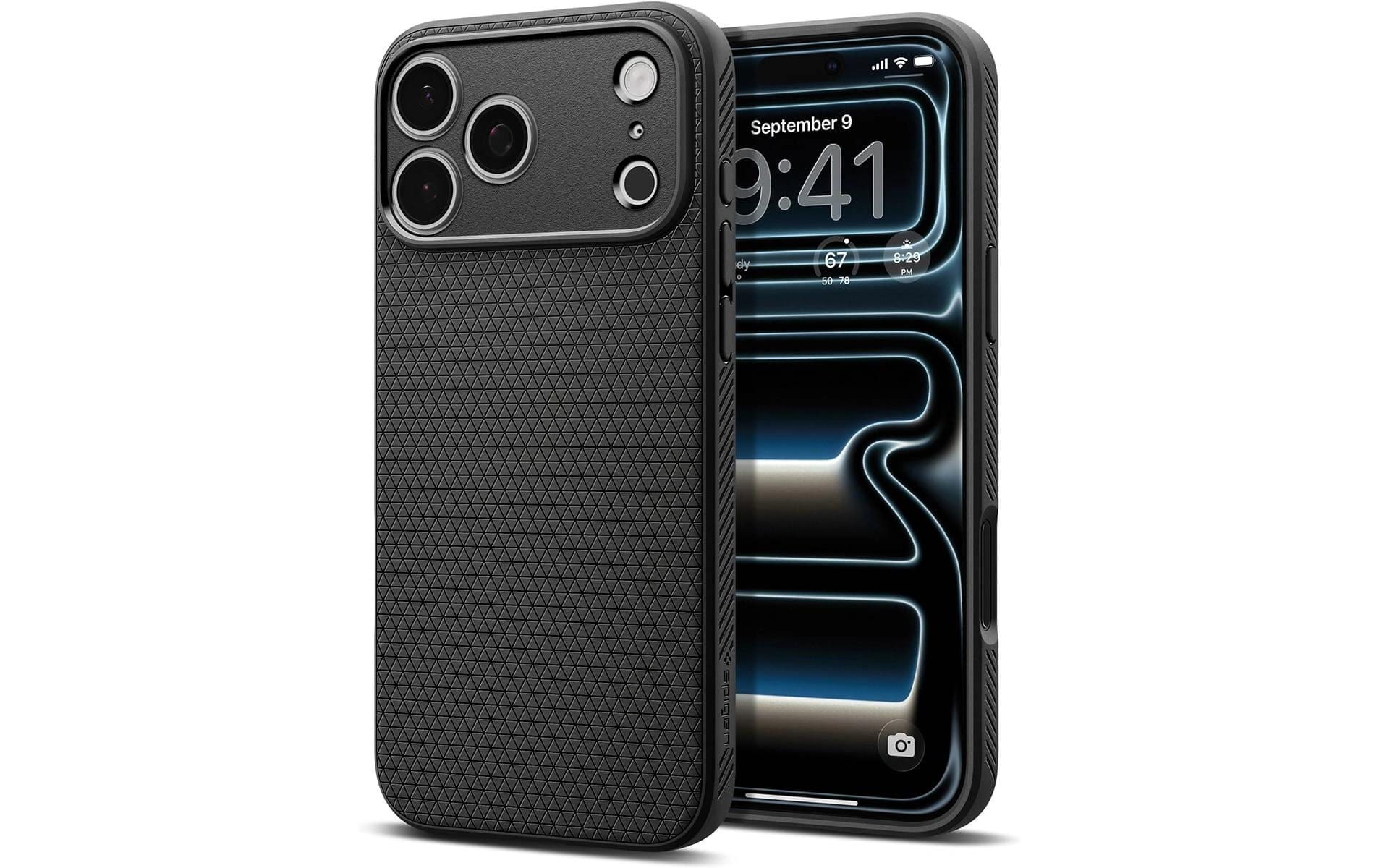Spigen Liquid Air iPhone 17 Pro Mattschwarz