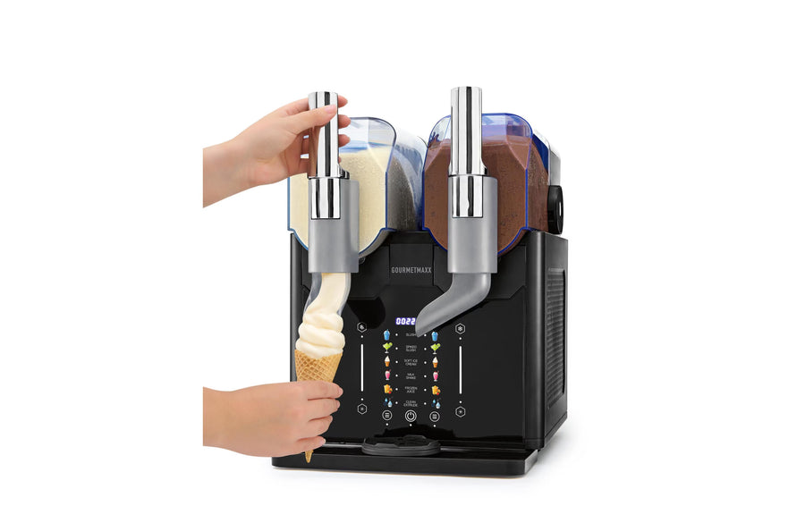 GOURMETmaxx Slushy Ice Maker Duo 4 l, Dunkelgrau