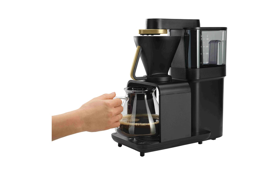 Melitta Filterkaffeemaschine Epour Gold/Schwarz