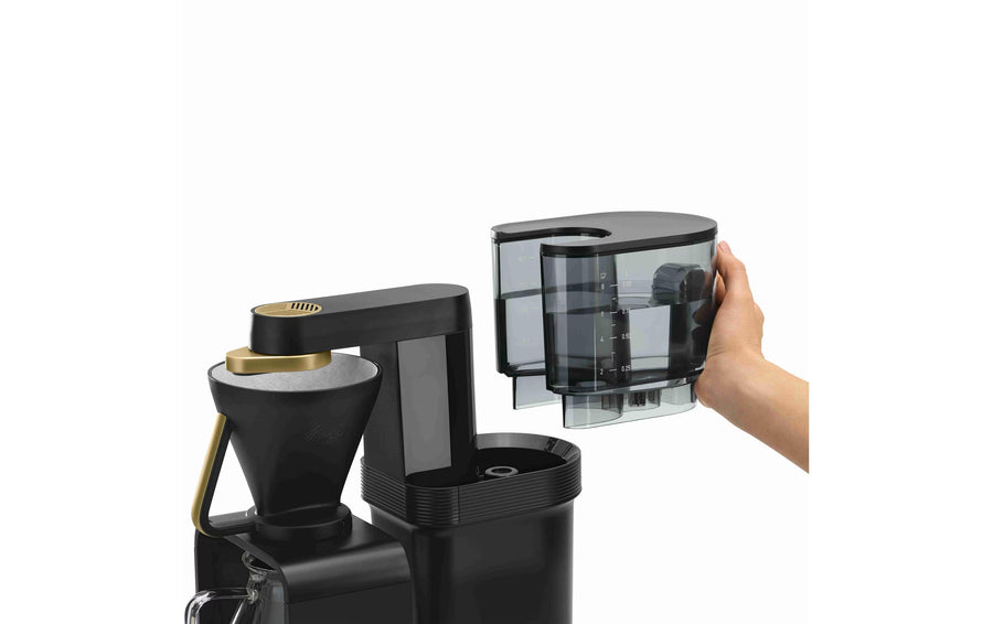 Melitta Filterkaffeemaschine Epour Gold/Schwarz