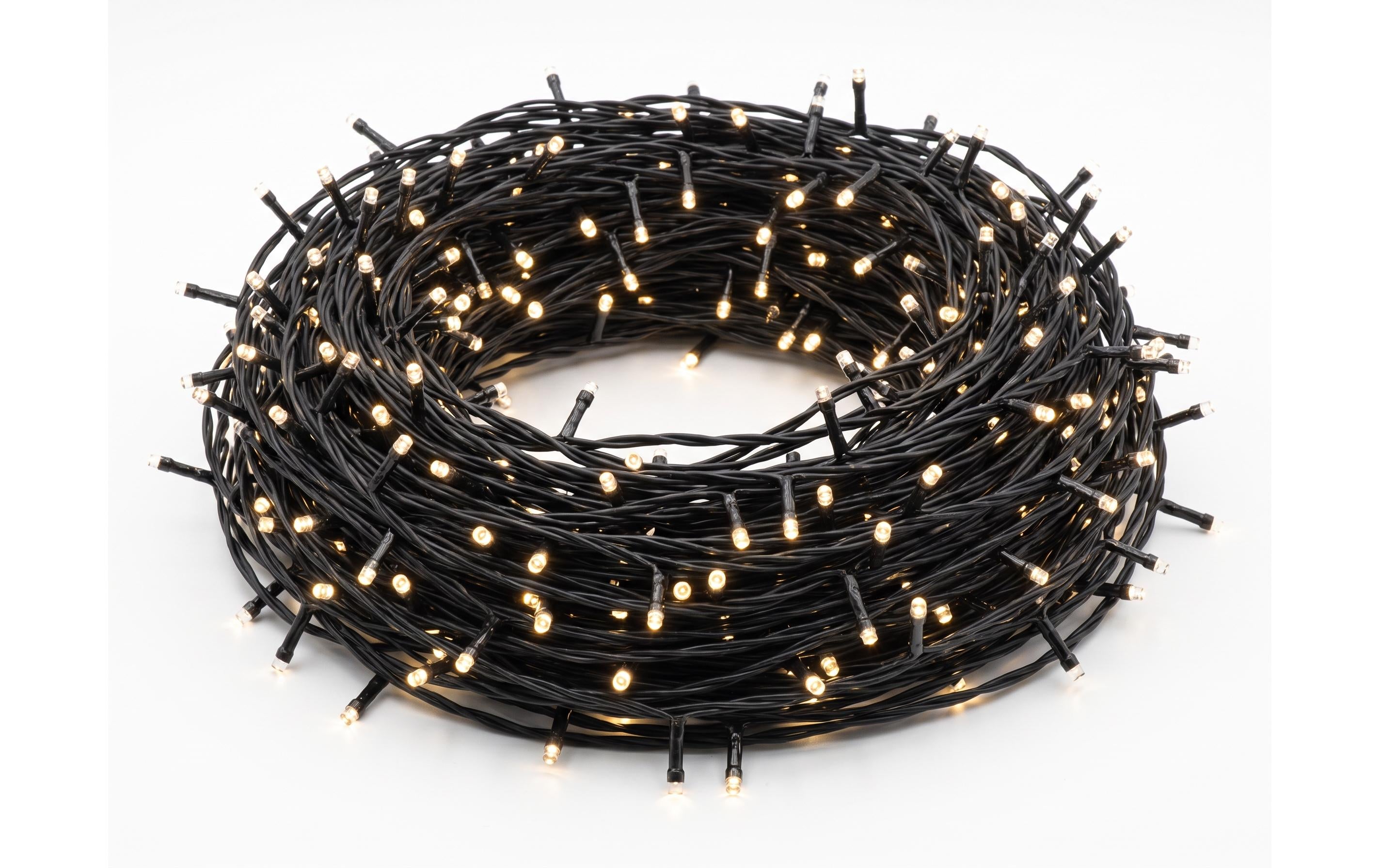 COCON Christbaumbeleuchtung, 500 LEDs Warmweiss, 12.5 m