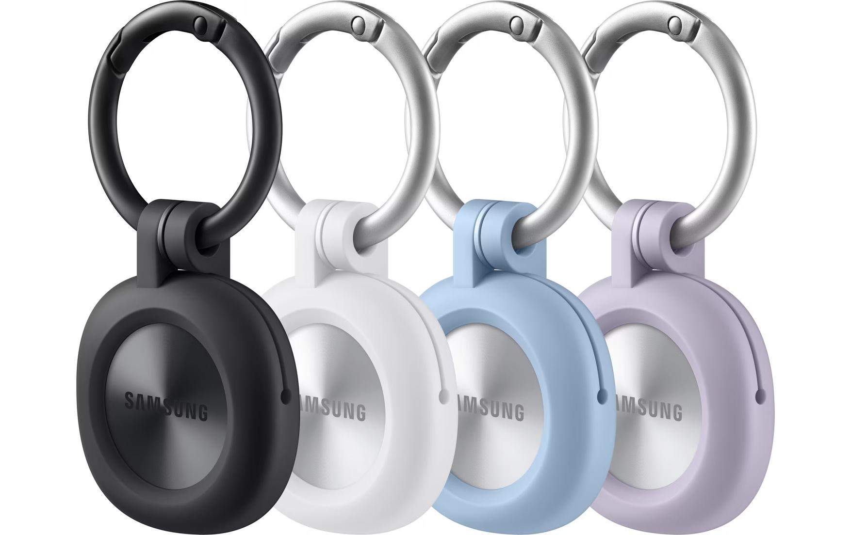 Samsung Smarttag3 Case 4er Pack Blau/Lavendel/Schwarz/Weiss