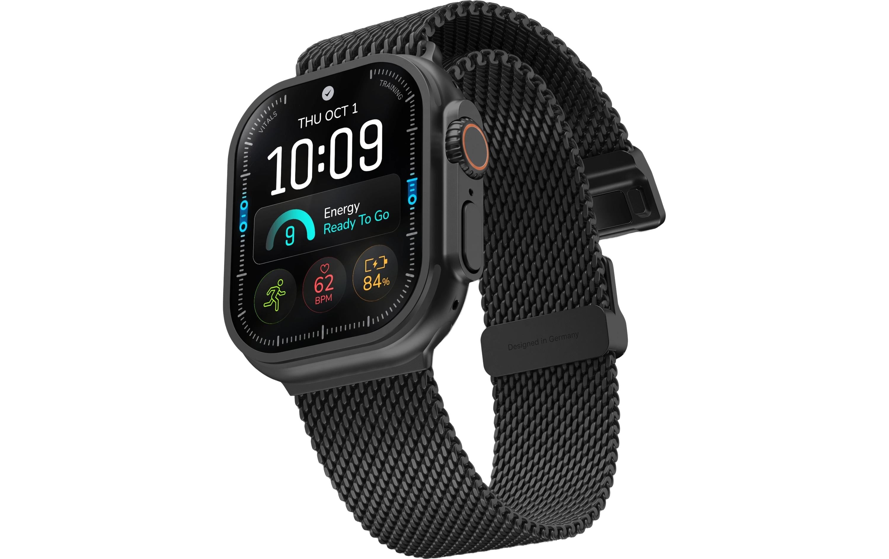 Vonmählen Armband Milanese Loop Ultra Titan 44/45/46/49 mm Schwarz