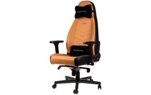 chaise de jeu noblechairs ICON en cuir véritable cognac