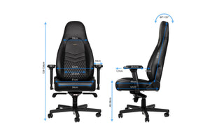 noblechairs chaise de jeu ICON cuir véritable noir