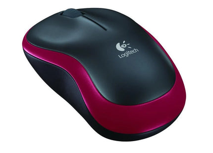 Logitech Mouse M185 Wireless, Red-Black