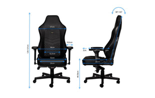 chaise de jeu noblechairs HERO en cuir véritable noir