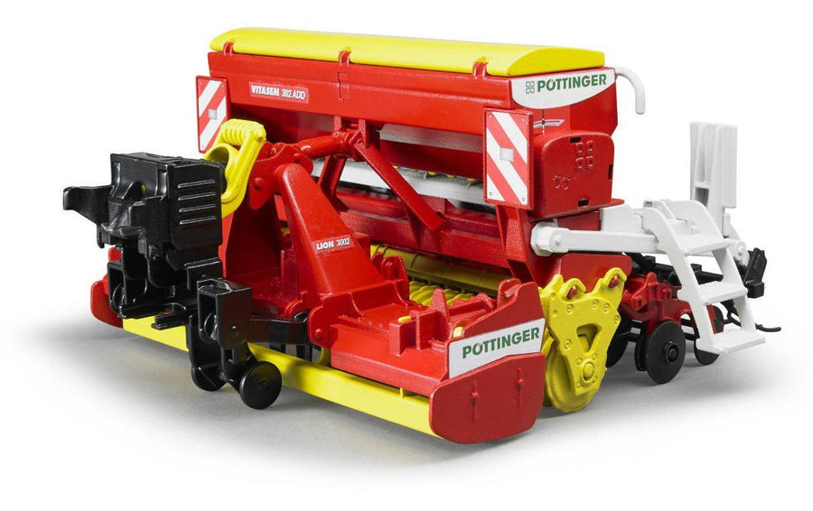 Bruder Spielwaren Landwirtschaftsfahrzeug Poettinger Kreiselegge-Sämaschine - Foto 1