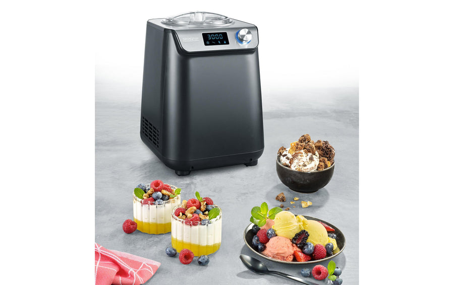 Severin Glacemaschine EZ 7407 1.2 l, Schwarz/Silber