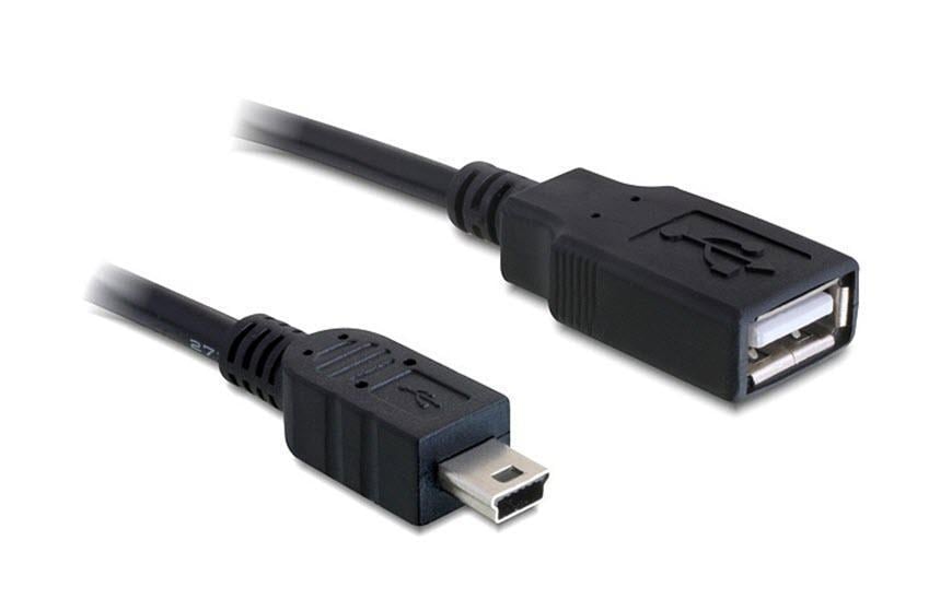 Delock USB 2.0-Adapterkabel Mini-USB B - USB-A 0.5 m