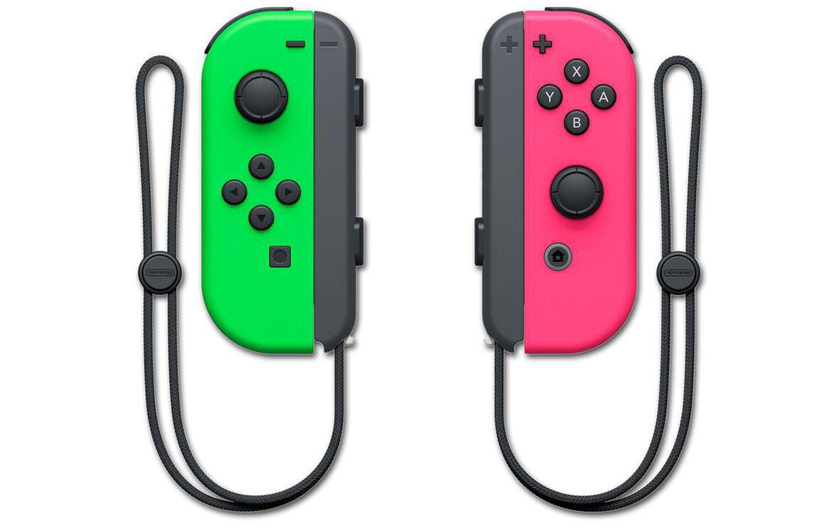Nintendo Ensemble Joy-Con pour manette Switch Vert fluo/rose fluo