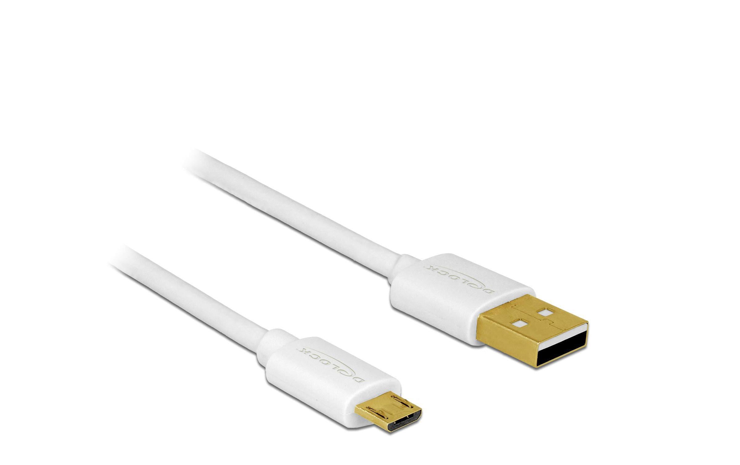 Delock USB 2.0-Kabel 3er Set USB-A - Micro-USB B 0.30m/0.60m/0.90m