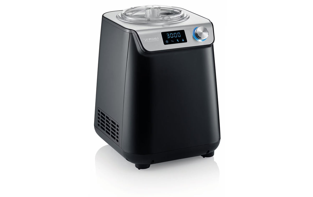 Severin Glacemaschine EZ 7407 1.2 l, Schwarz/Silber