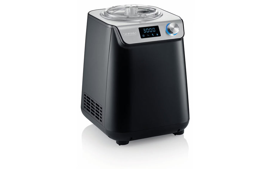 Severin Glacemaschine EZ 7407 1.2 l, Schwarz/Silber