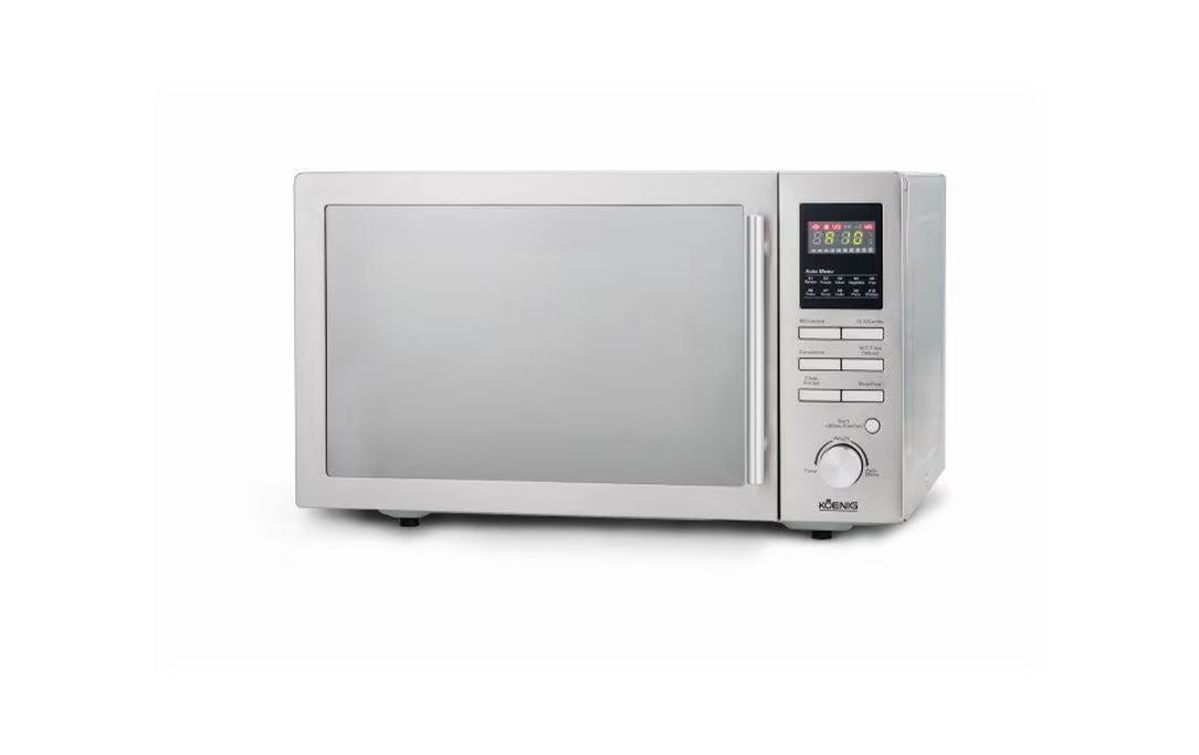 Koenig Mikrowelle mit Grill 3-in-1 Silber