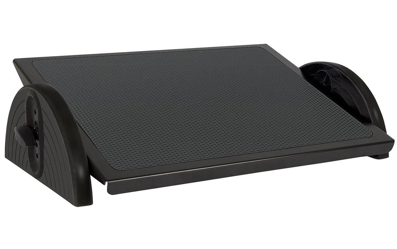 WEDO Poggiapiedi Relax Steel Black 5 livelli, Nero
