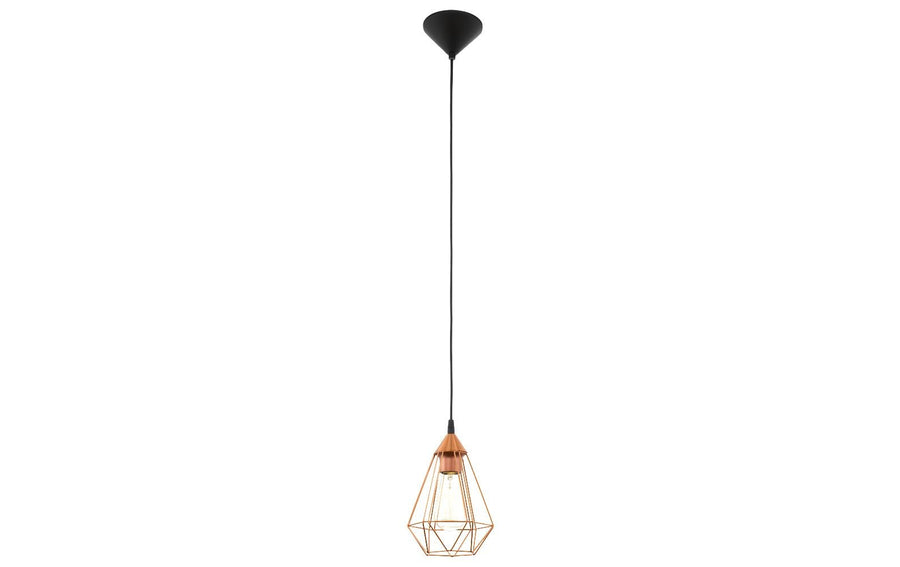 EGLO Leuchten Pendelleuchte TARBES 1x E27, 17.5 cm Kupfer - Foto 1