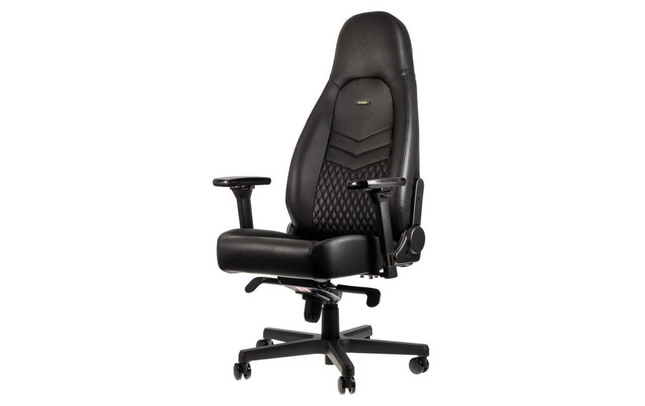 noblechairs Gaming-Stuhl ICON Echtleder Schwarz