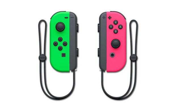 Ensemble Joy-Con pour manette Nintendo Switch Vert fluo/rose fluo