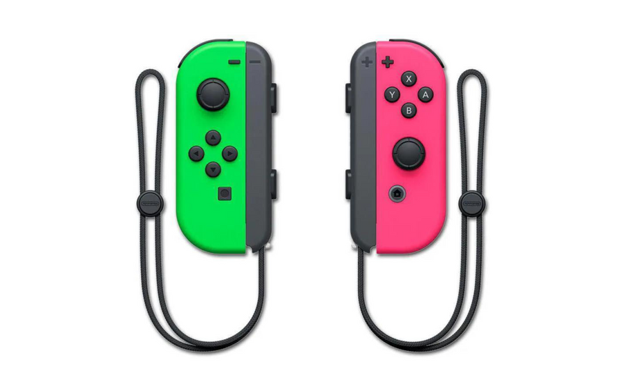 Ensemble Joy-Con pour manette Nintendo Switch Vert fluo/rose fluo