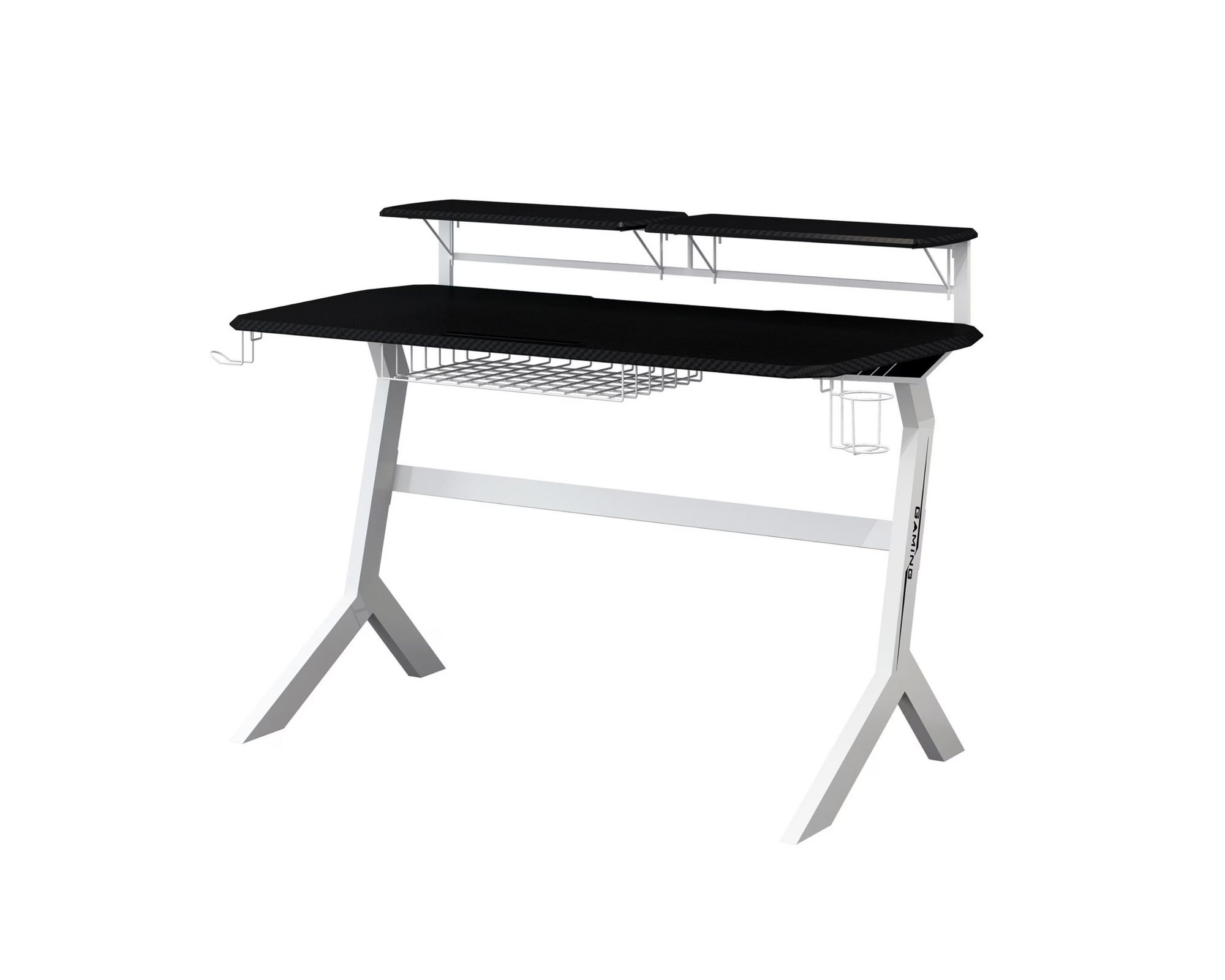 Table de jeu LC-Power LC-GD-1W noir/blanc