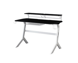 Table de jeu LC-Power LC-GD-1W noir/blanc