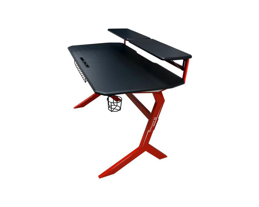 LC-Power Gaming Tavolo LC-GD-1R Nero/Rosso