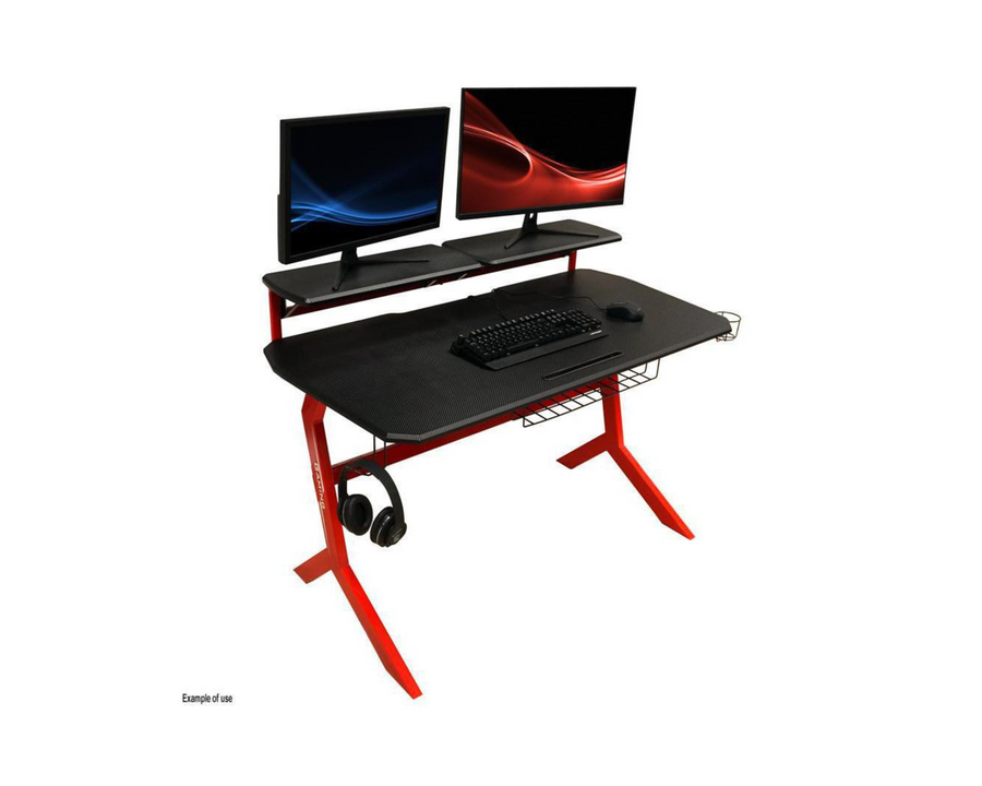 LC-Power Gaming Tavolo LC-GD-1R Nero/Rosso