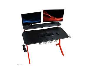 LC-Power Gaming Tisch LC-GD-1R Schwarz/Rot