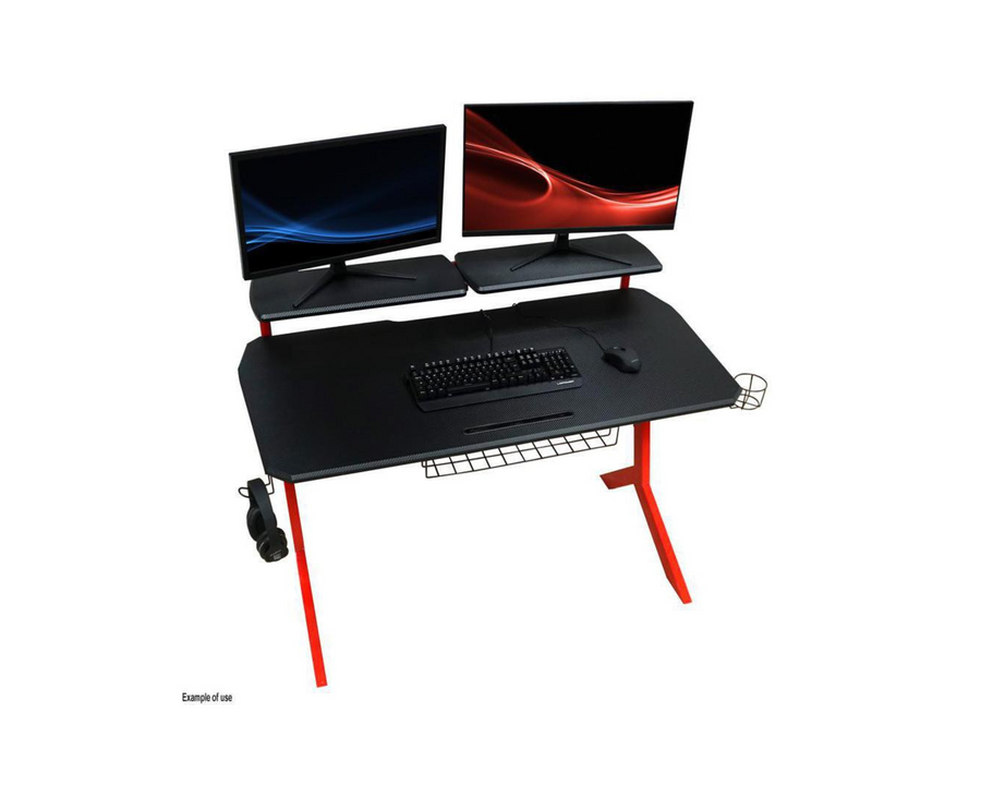LC-Power Gaming Tavolo LC-GD-1R Nero/Rosso