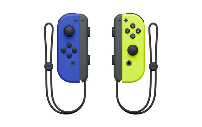 Ensemble Joy-Con pour manette Nintendo Switch Bleu/Jaune fluo