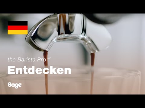 Sage Siebträgermaschine Barista Pro Schwarz/Silber - Video 1
