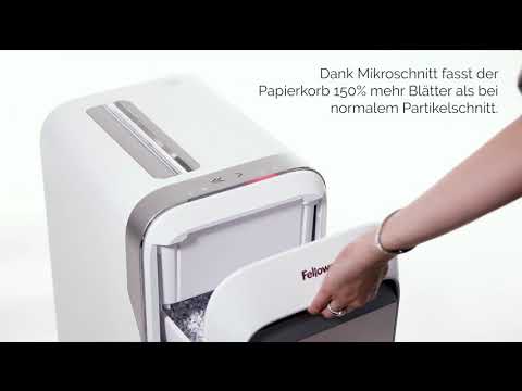 Fellowes Aktenvernichter LX221 P-5, 20 Seiten, Weiss - Video 1