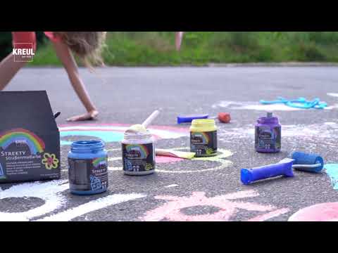 Kreul Strassenmalkreide flüssig Streety 6 Farben à 200 ml - Video 1