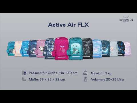 Beckmann Schulrucksack-Set Active Air Flx Unicorn Princess, 6-teilig - Video 1