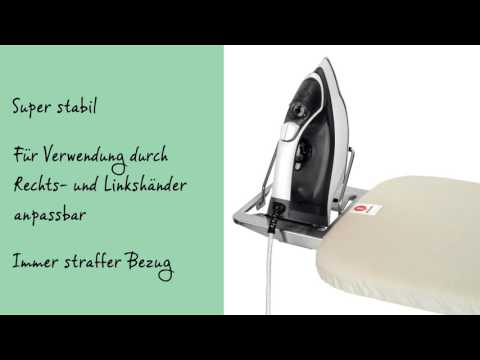 Brabantia Bügeltisch mit Dampfstationsablage Bubbles - Video 2