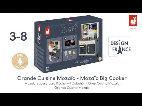 Janod Spielküche Mozaïc Big Cooker Holz - Video 1