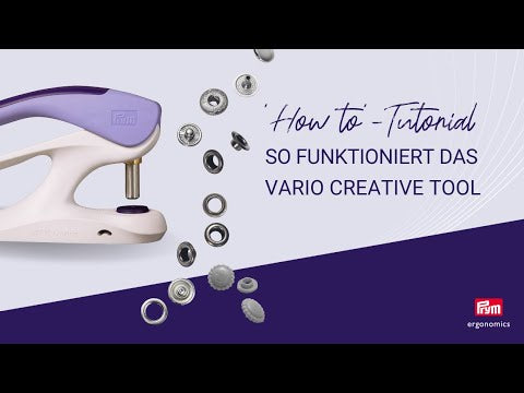Prym Lochwerkzeug Vario Creative Tool Lila/Weiss - Video 1