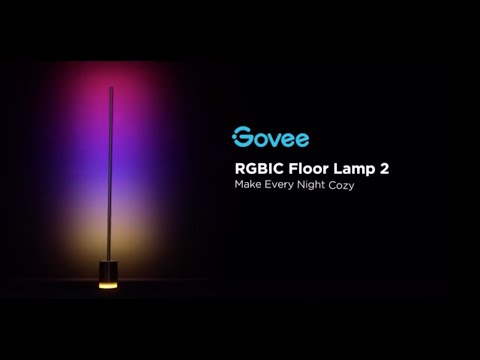 Govee Eck-Stehleuchte, Schwarz, Matter, RGBICWW, 1500 lm - Video 1