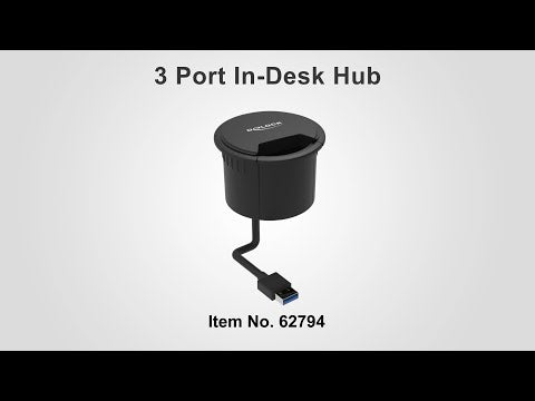 Delock Tisch-Hub USB 3.0 Typ A/C + HD Audio - Video 1