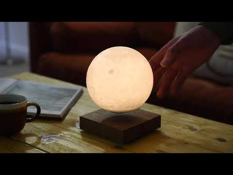 Gingko LED Stimmungslicht Smart Moon Braun/Weiss - Video 1