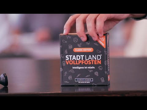 Denkriesen Partyspiel STADT LAND VOLLPFOSTEN – Das Kartenspiel Classic - Video 1
