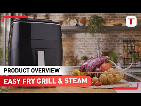 Tefal Heissluft-Fritteuse Easy Fry Grill & Steam 3 in 1, Schwarz - Video 1