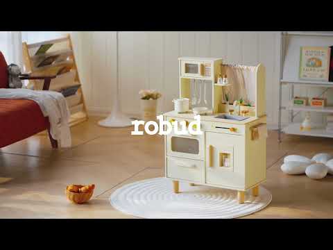 Robud ROBUD Mini-Spielküche Buttercup Gelb Holz Gelb - Video 1