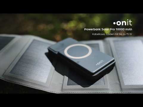 onit Powerbank Solar Pro 10000 mAh - Video 1