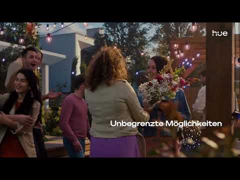 Philips Hue LED-Lichterkette Festavia Globe Outdoor 14 m CH - Video 1